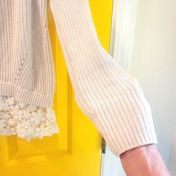 INC Ladies Sweater with Lace - Picture 4 of 12